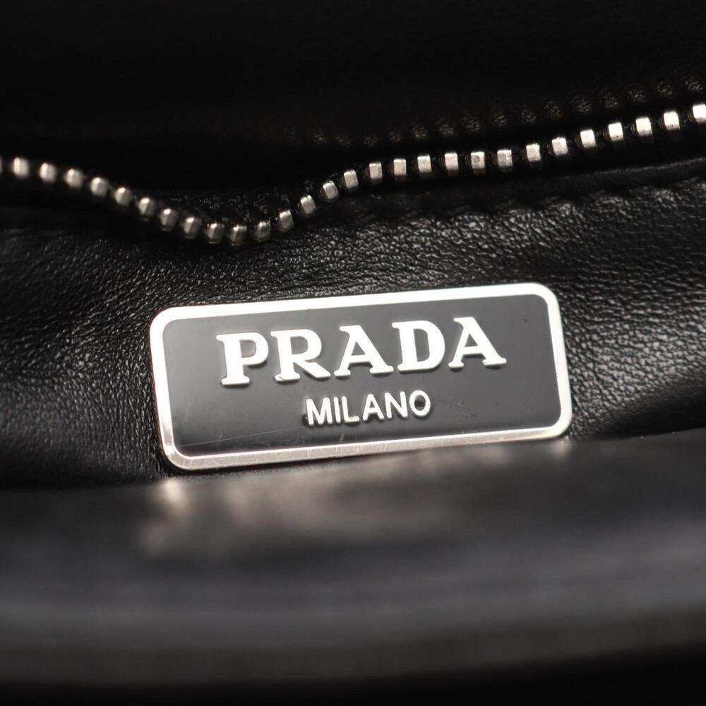PRADA Black Leather Shoulder Bag - Picture 4 of 12